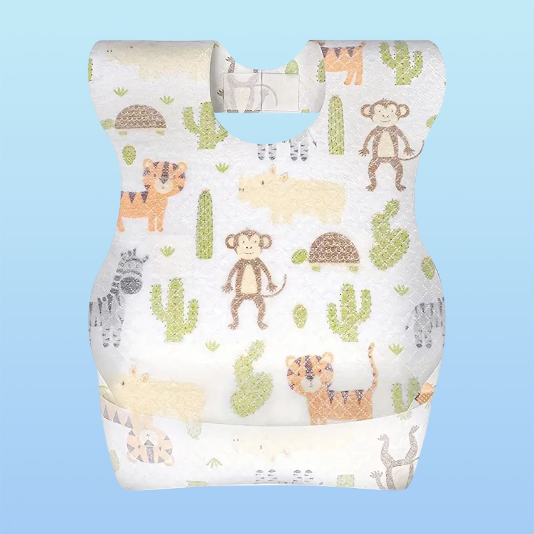 맞춤형 인쇄 일회용 아기 턱받이 - 유아 및 유아용 두꺼운 방수 침받이 - Superwow